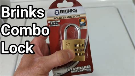 Set/reset Brinks Combination Lock .